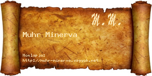 Muhr Minerva névjegykártya